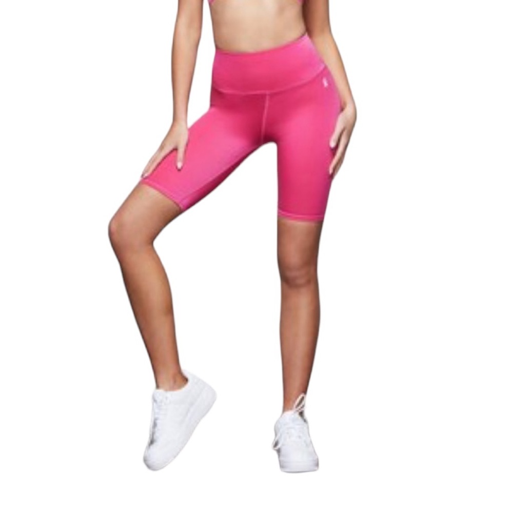 Good American Shiny Rib Bike Short